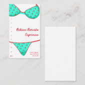 ビキニのBaristaのエスプレッソドライブによる ロイヤリティカード (正面/裏面)