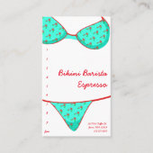 ビキニのBaristaのエスプレッソドライブによる ロイヤリティカード (正面)