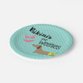 ビキニまたはウェニーのジェンダーがダシュントパーティーを明らかにする ペーパープレート (アングル)