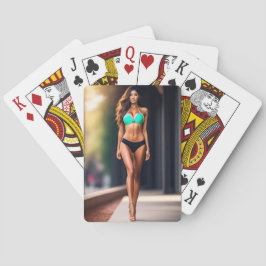 ビキニを着た女の子ハイヒールトランプ トランプ