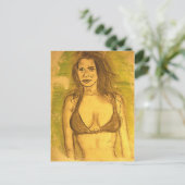 ビキニガールアート ポストカード (スタンド正面)