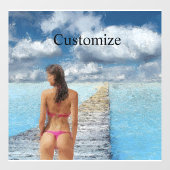 ビキニガールサンダー_コーブ ウィンドウサイン (シート)