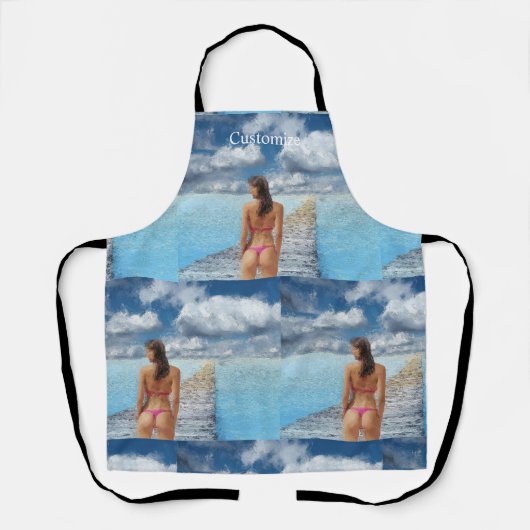ビキニガールサンダー_コーブ エプロン (正面)