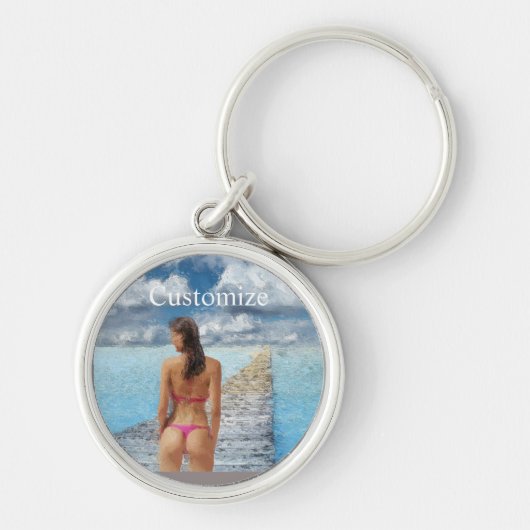 ビキニガールサンダー_コーブ キーホルダー (正面)