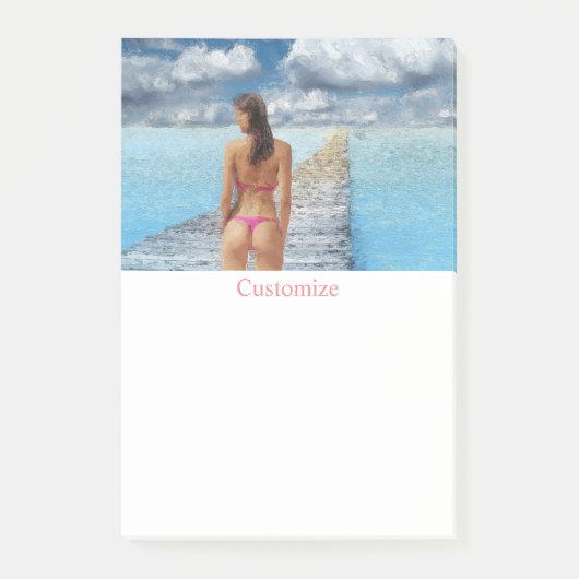 ビキニガールサンダー_コーブ ポストイット (正面)