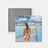 ビキニガールサンダー_コーブ マグネット (正面/裏面)