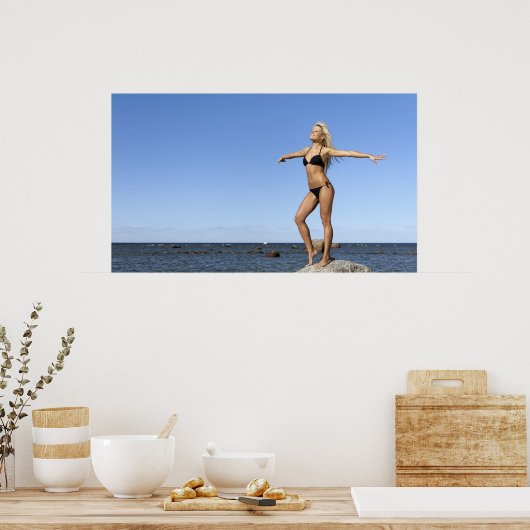 ビキニガール ポスター (キッチン)