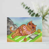 ビキニキャットサマー招待状 招待状 (スタンド正面)