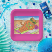 ビキニキャット紙プレート ペーパープレート (パーティー)