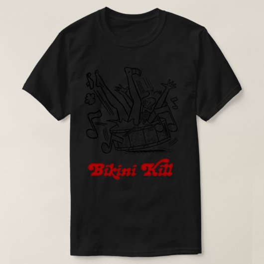 ビキニキルパンクガールデザイン Tシャツ (デザイン正面)