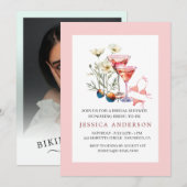 ビキニスパーティーブライダルシャワーバチェロレッテ 招待状 (正面/裏面)