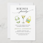 ビキニスパーティーブライダルシャワーバチェロレッテ 招待状 (正面)