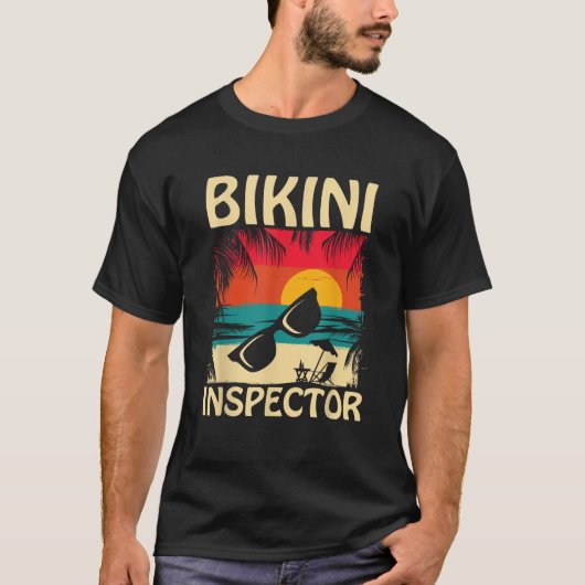 ビキニスペクタメンズボーイズおもしろいビーチサマークート Tシャツ (正面)