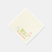 ビキニス&マルチニスハンドドローバチェロレッテ スタンダードカクテルナプキン (角)