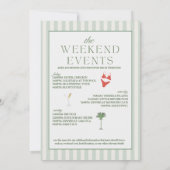 ビキニス&マルティニスバチェロレッテウィークエンド招待状 招待状 (裏面)