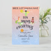 ビキニス&マルティニスビーチトロピカルヘンバッチェロレット 招待状 (スタンド正面)
