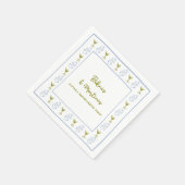 ビキニス&マルティニスブルーオリーブバチェロレッテ スタンダードカクテルナプキン (角)