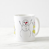 ビキニタイムの雪だるま コーヒーマグカップ (正面右)