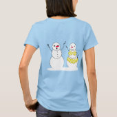 ビキニタイムの雪だるま Tシャツ (裏面)