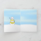 ビキニタイム 雪だるま ビキニガール シーズンカード (内部)