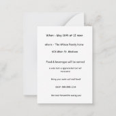 ビキニダッシュンドプールパーティー ノートカード (裏面)