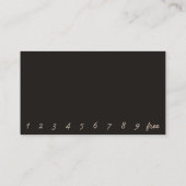 ビキニバリスタドライブスルーカスタムあなたの ロイヤリティカード (裏面)