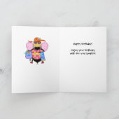 ビキニビーウィムシーハニービーハッピーバースデー カード (内部)