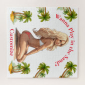 ビキニビーチガールサンダー_コーブ ジグソーパズル (横)