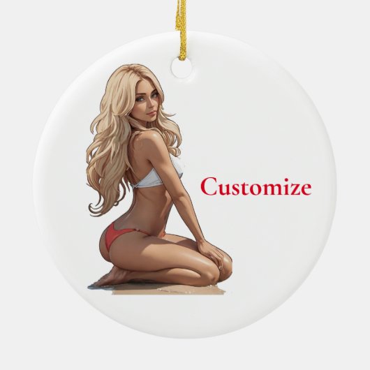 ビキニビーチガールサンダー_コーブ セラミックオーナメント (裏面)