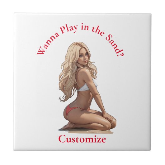 ビキニビーチガールサンダー_コーブ タイル (正面)