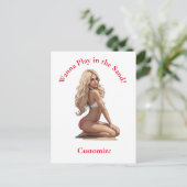 ビキニビーチガールサンダー_コーブ ポストカード (スタンド正面)