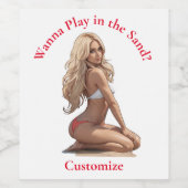 ビキニビーチガールサンダー_コーブ ワインラベル (シングルラベル)