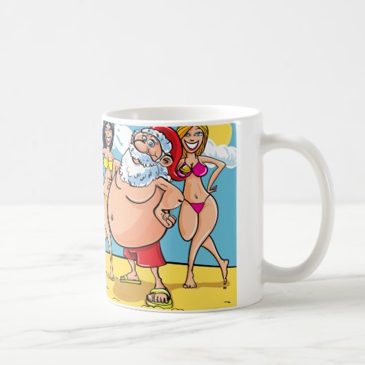 ビキニビーチサンタ コーヒーマグカップ (右)