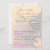 ビキニビーチバチェロレッテ 招待状 (裏面)