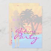 ビキニビーチバチェロレッテ 招待状 (正面/裏面)