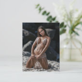 ビキニビーチバーベ美しい写真はがき ポストカード (スタンド正面)