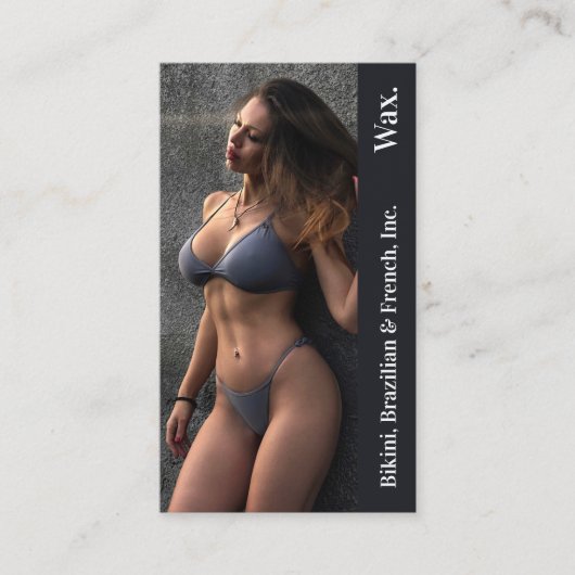 ビキニフランスのブラジルワックスフォトロイヤリティカード ロイヤリティカード (正面)