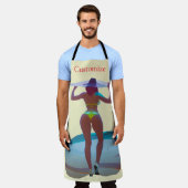 ビキニブティビーチガールサンダー_コーブ エプロン (着用した状態)