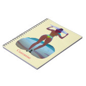 ビキニブティビーチガールサンダー_コーブ ノートブック (左側)