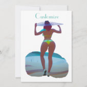 ビキニブティビーチガールサンダー_コーブ 招待状 (裏面)