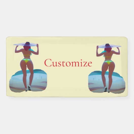 ビキニブティビーチガールサンダー_コーブ 横断幕 (横)