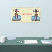 ビキニブティビーチガールサンダー_コーブ 横断幕 (トレードショー)