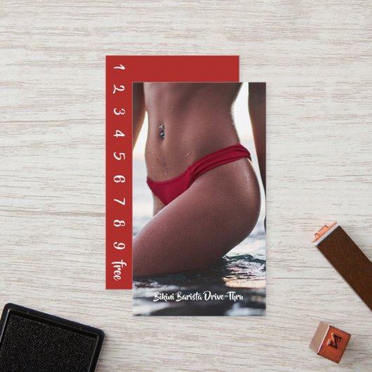 ビキニベリーバリスタコーヒードライブスルー ロイヤリティカード (正面/裏面インサイチュ)