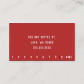 ビキニベリーバリスタコーヒー水平ドライブスルー ロイヤリティカード (裏面)