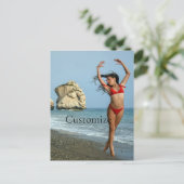 ビキニモデル踊りサンダー_コーブ ポストカード (スタンド正面)