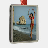 ビキニモデル踊りサンダー_コーブ メタルオーナメント (右)