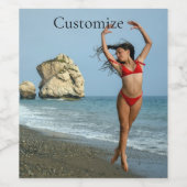 ビキニモデル踊りサンダー_コーブ ワインラベル (シングルラベル)