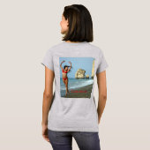 ビキニモデル踊りサンダー_コーブ Tシャツ (裏面フル)