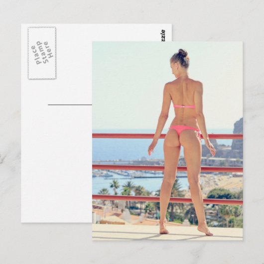 ビキニモデル ポストカード (正面/裏面)