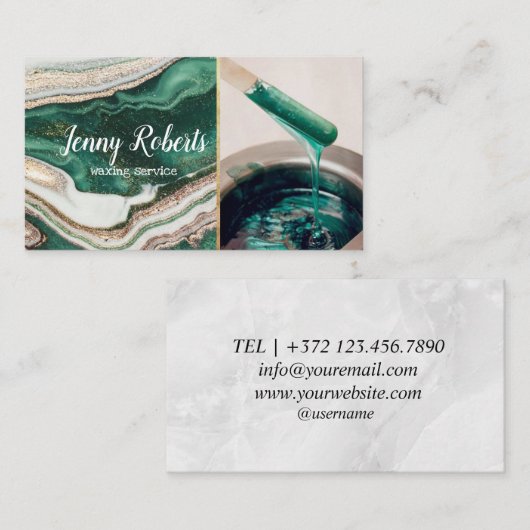 ビキニワックス名刺 名刺 (正面/裏面)